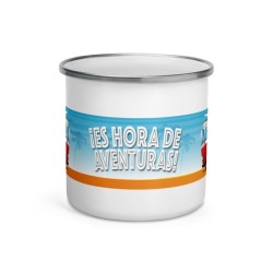 Taza metalica retro aventuras