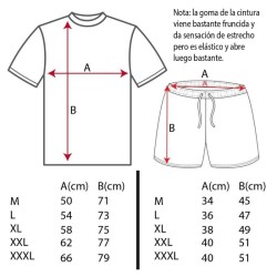 Pijama TXXL ronco moto corto