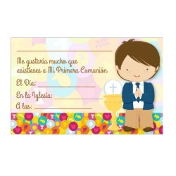 Invitación comunión niño...