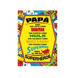 Tarjeta padre Superheroe