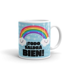 Taza Arco iris Todo saldra...