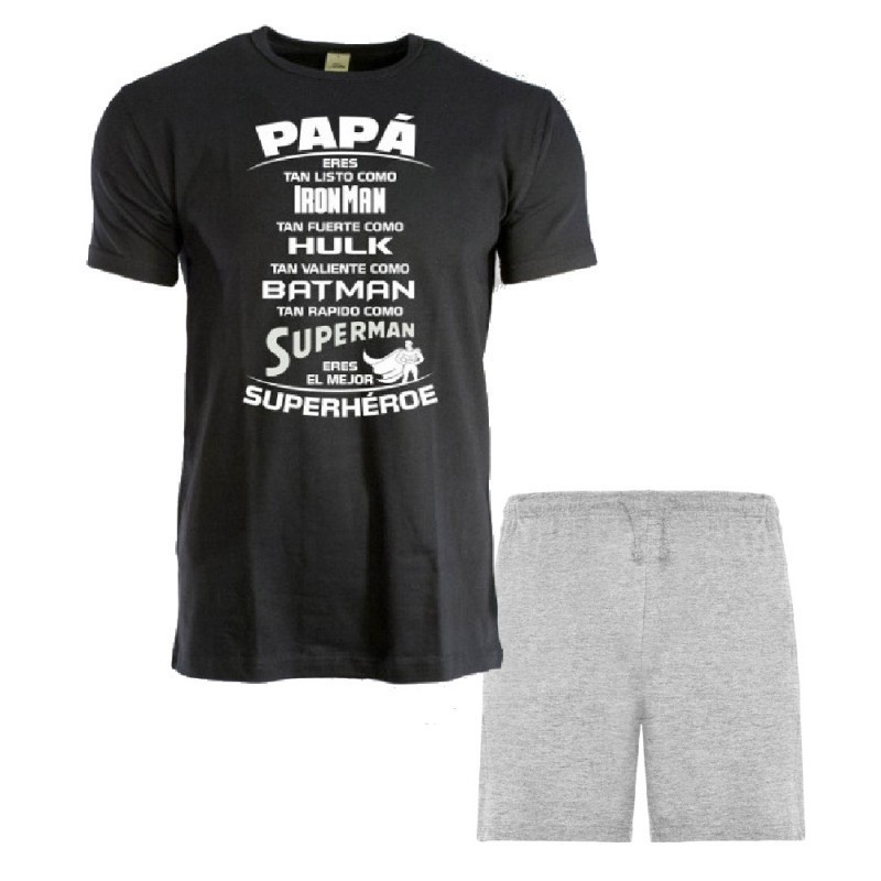 Pijama TM Papa Superheroe corto