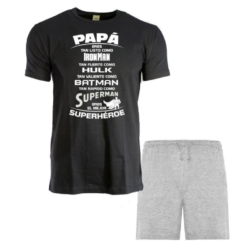 Pijama TXL papa superheroe corto