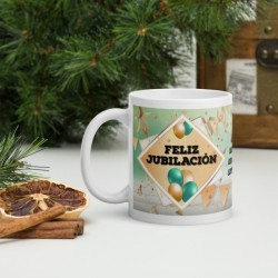 Taza jubilacion banderines