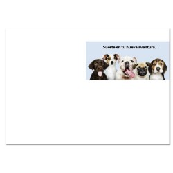 Tarjeta Despedida Perros 20x30