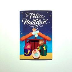 Tarjeta Navidad nacimiento desplegable