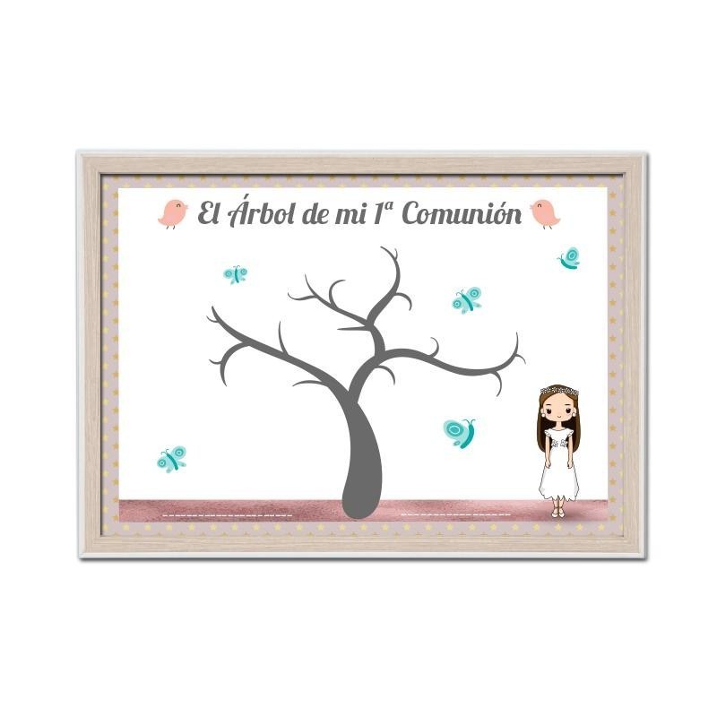 Niña comunión - Árbol de huellas