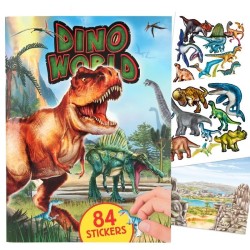 Dino libro pegatinas relieve