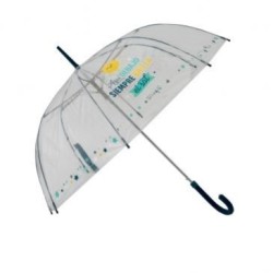 Mr Wonderful paraguas gr transparente frases