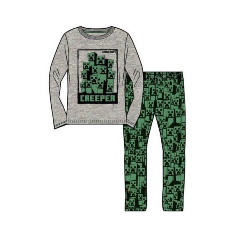 Minecraft pijama infantil largo