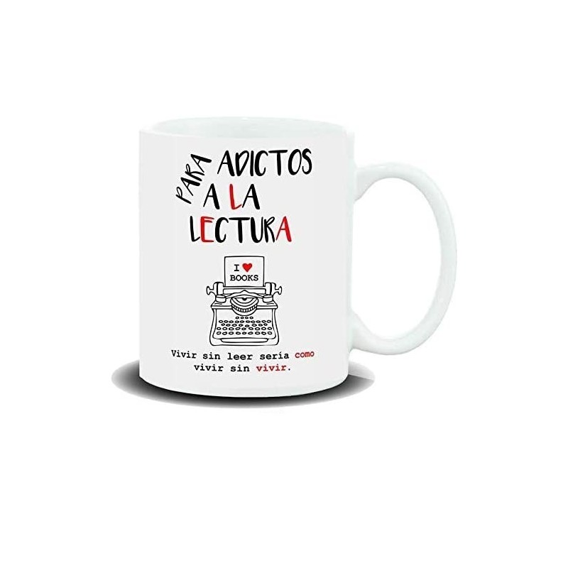 Taza adictos a la lectura