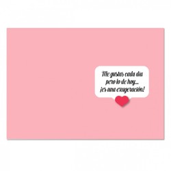 Tarjeta amor Me gustas 15x23