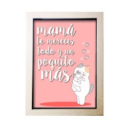 Marco dedicatoria mama gatitos