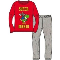 Mario Bross pijama largo rojo