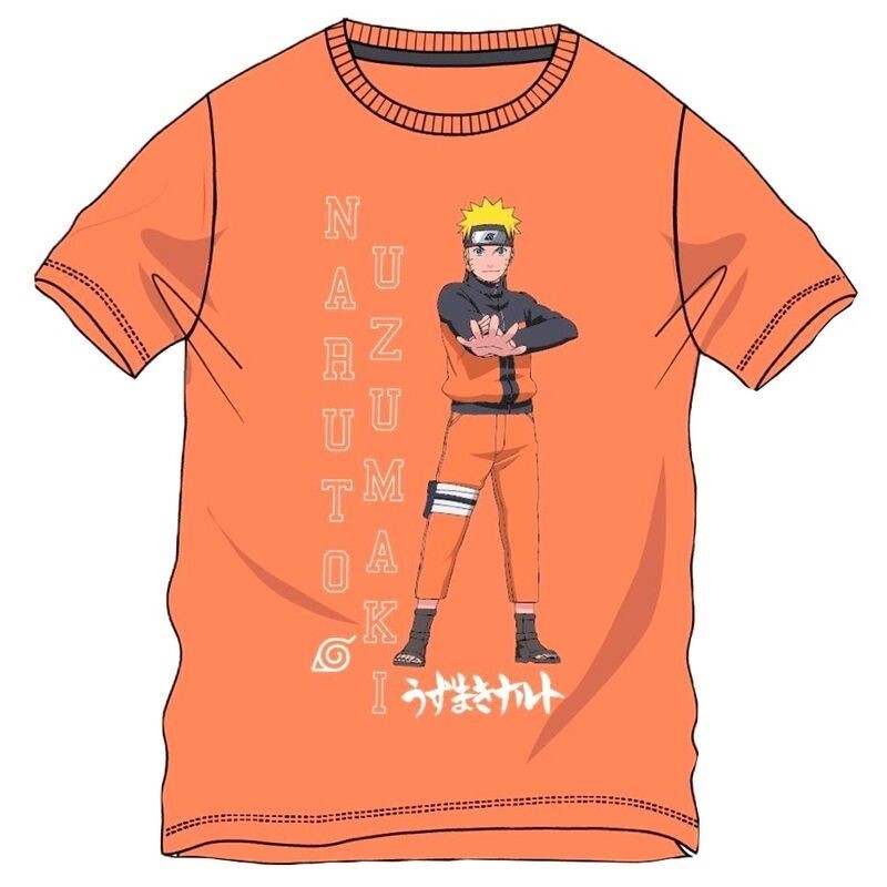 Naruto camiseta naranja juvenil