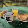 Taza metalica retro soy tu cafe