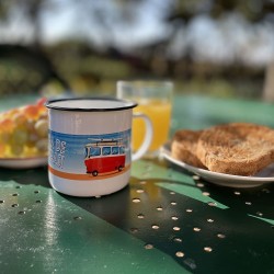 Taza metalica retro aventuras