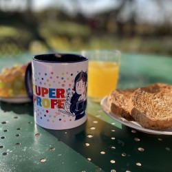 Taza superprofe chica azul