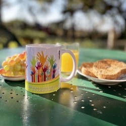 Taza despedida manos