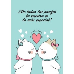 Tarjeta amor boda chicas...