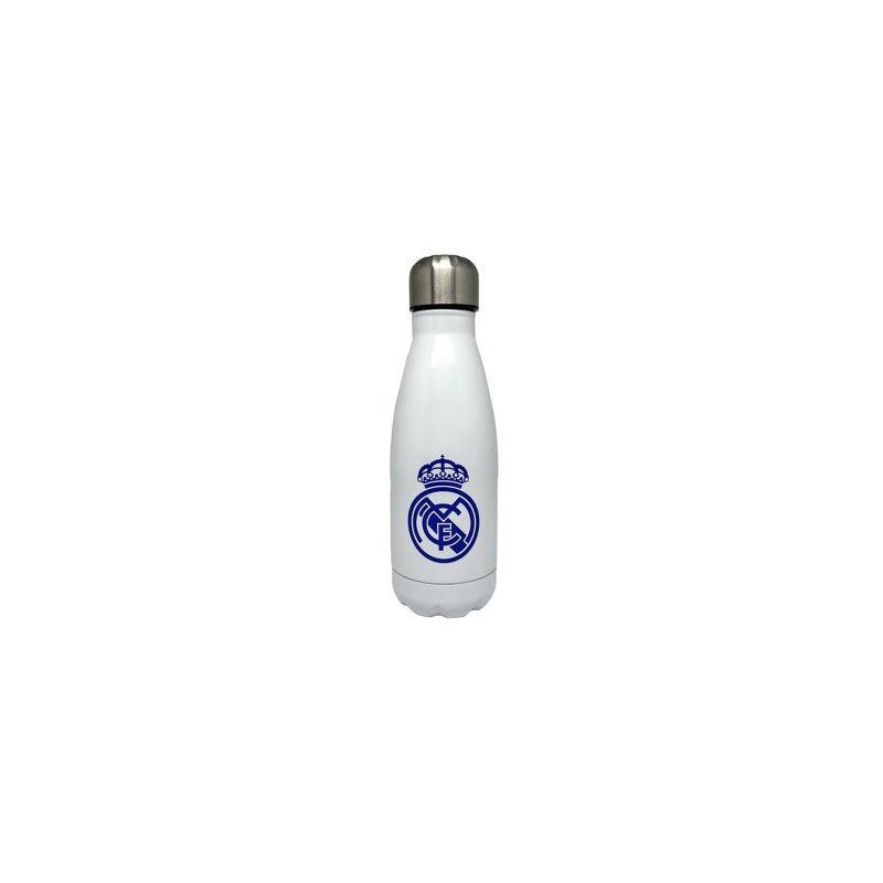 Real Madrid Botella acero 500ml blanca