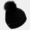 Anekke gorro punto pompom negro