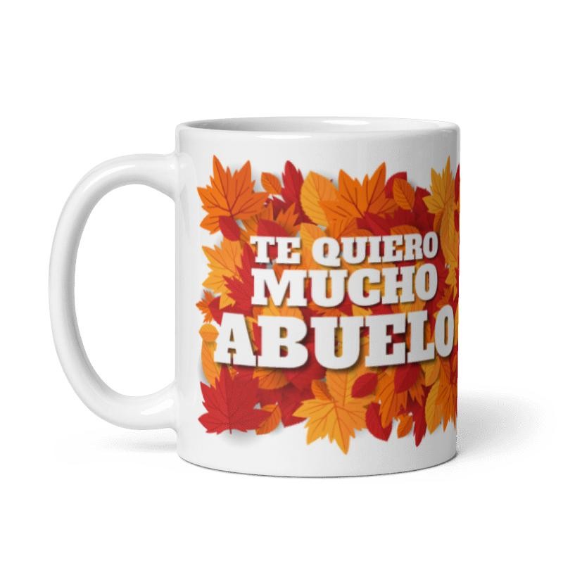 Taza abuelo hojas