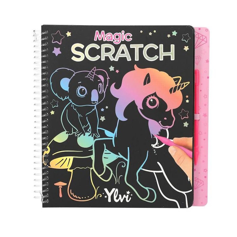 Ylvi libro scratch unicornio