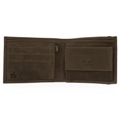 Lois billetero piel goma pull marron horizontal
