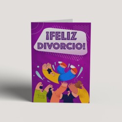 Tarjeta feliz divorcio 15x23cm