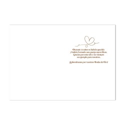 Tarjeta bodas de oro