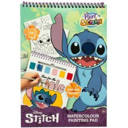 Stitch libro acuarela
