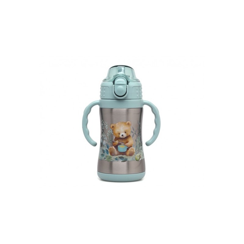 Botella entrenamiento oso salvia