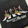 Manchegos bolsa compra paso cebra
