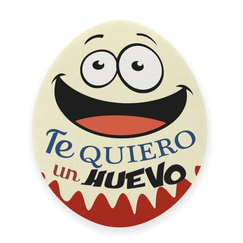 Cojín te quiero un huevo kinder