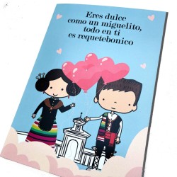 Tarjeta Manchegos amor