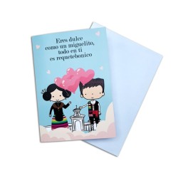 Tarjeta Manchegos amor