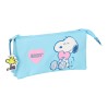 Snoopy portatodo triple love azul