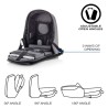XDdesign Mochila antirrobo Bobby hero gris 
