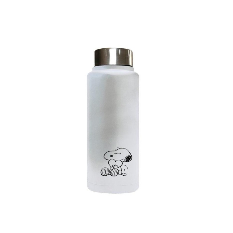 Snoopy botella 500ml blanca