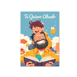 Tarjeta te quiero Abuelo