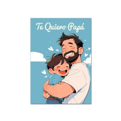 Tarjeta te quiero Papa