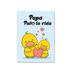 Tarjeta Papa pato la vida