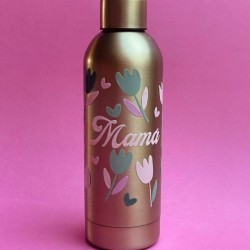 Botella mama dorada cuqueta
