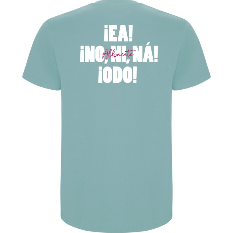 Camiseta albacete con coordenadas de la puerta de hierros