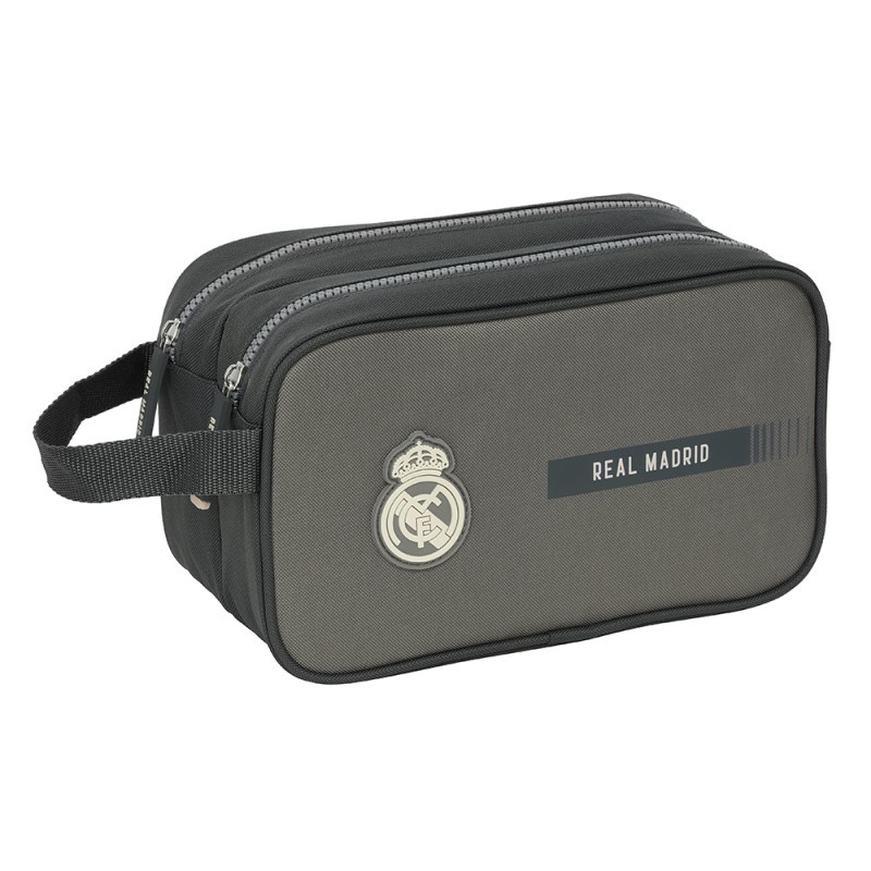 Real Madrid neceser doble gris