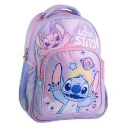 Stitch Mochila 42cm love lila