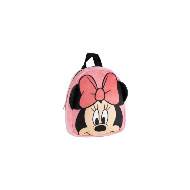 Minnie Mochila suave guarde rosa