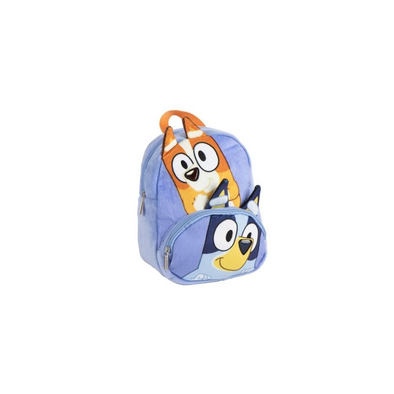 Bluey Mochila guarde suave bolsillo