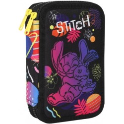 Stitch plumier doble black